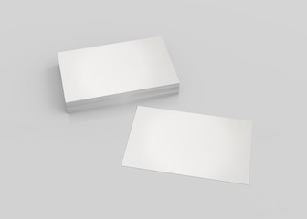 Business card mockup isolated 3d rendering