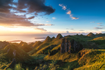 Fototapeta na wymiar Sunset Osmena Peak Cebu Philippines