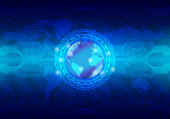 Hi-tech technology concept, abstract background.