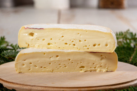 closeup of french cheese reblochon, Savoie product