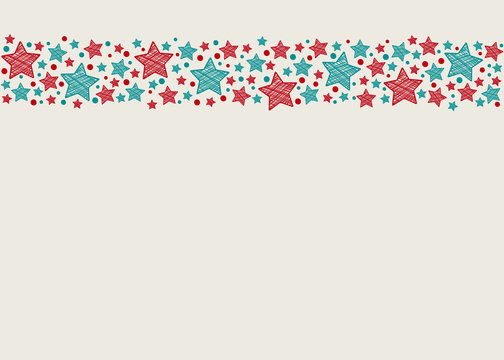 Template of decorative Christmas background. Vector.