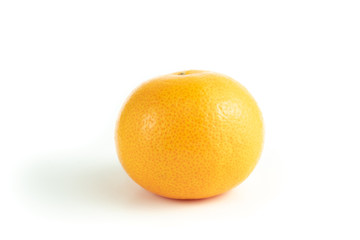 Mandarin orange isolated on white background and clipping path.