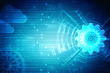 2D rendering illustration.  gears on a white background
