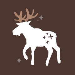 vector seamless background patterns in Scandinavian style for fabric design, wrapping paper