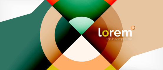 Obraz premium Abstract round elements composition background, organic design