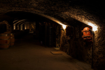 Winecellar in Chateneuf du Pape, France