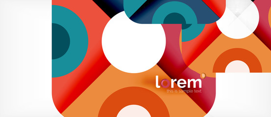 Abstract round elements composition background, organic design