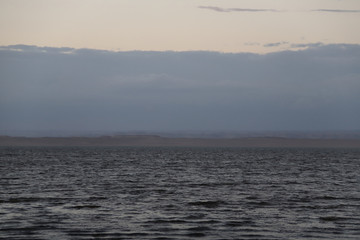 Obraz premium Qarun Lake and the desert