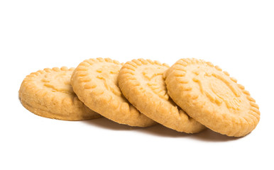 Butter cookies isolated