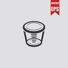 Beaker icon.Vector illustration.