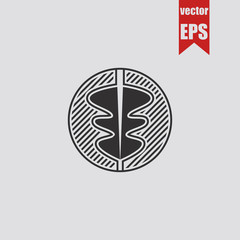 Ravine icon.Vector illustration.