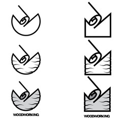  an illustration consisting of an image of a chisel plowing a tree and the inscription 