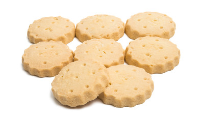 Butter cookies isolated