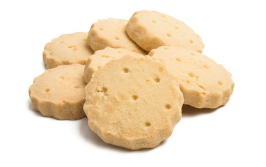 Butter cookies isolated