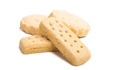 Butter cookies isolated