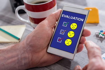 Evaluation concept on a smartphone