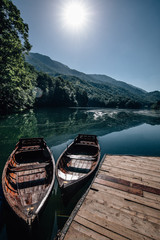 Biogradska Gora National Park, MONTENEGRO-july 4, lake Biogradska Gora