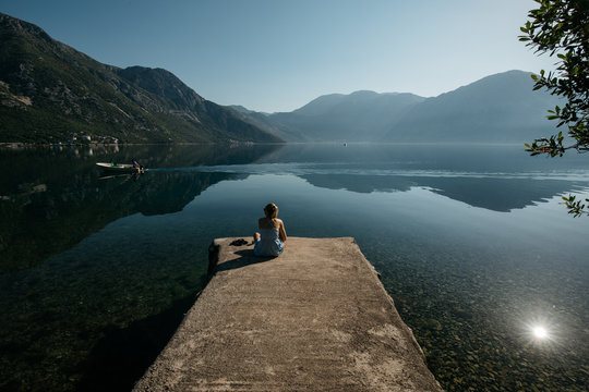 morning in mountains, boy of cotor
