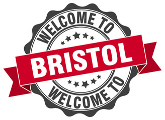 Obraz premium Bristol round ribbon seal