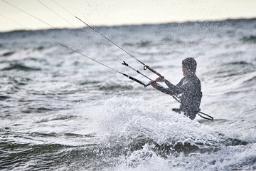 Naklejka premium Kite surf