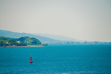 Seascape of Amaharashi beach in Toyama, Japan. Japan is a country located in the East Asia.