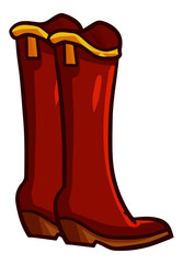 Cute and vintage woman shoes - vector.