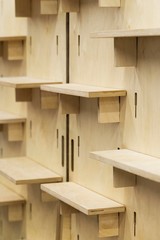 furniture shelf. wooden shelf isolated