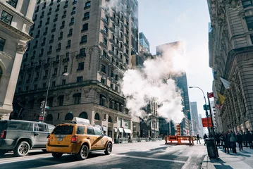 Deurstickers New York taxi New York City Street