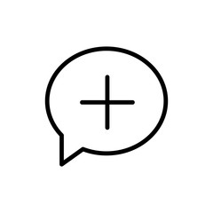 Obraz premium Add vector icon