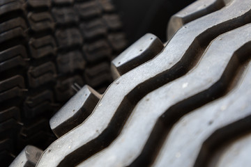 closeup of a tire