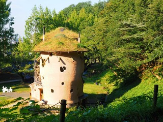 funny house scenary of akebono children's forest park Hanno city Saitama,Japan
