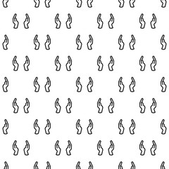 Hands keep pattern seamless vector repeat for any web design