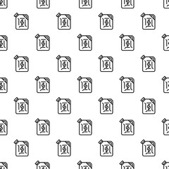 Fuel canister pattern seamless vector repeat for any web design