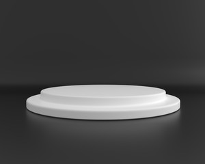 Podium black and white for your design and product