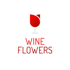 logo wine and flowers