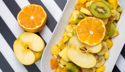 Healthy fresh fruit salad