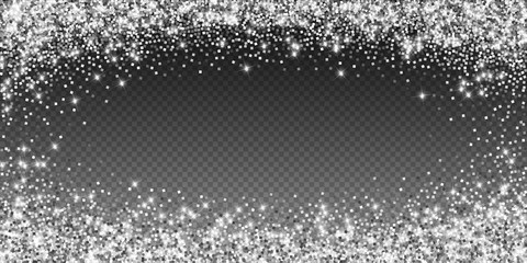 Sparkling silver luxury sparkling confetti. Scatte