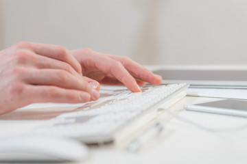 Man with tablet computer