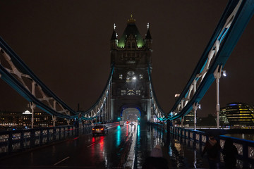 Fototapeta na wymiar Tower Bridge London in the night.