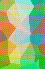Illustration of abstract Green, Blue And Orange Dots Vertical background.