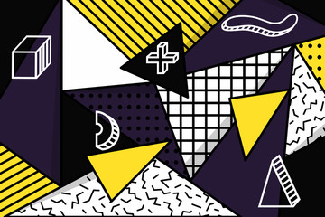 Memphis geometric background