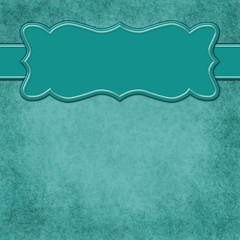 Teal background with header banner