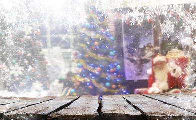 Obraz premium Christmas background table
