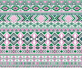 Tribal ethnic motifs geometric vector seamless background.