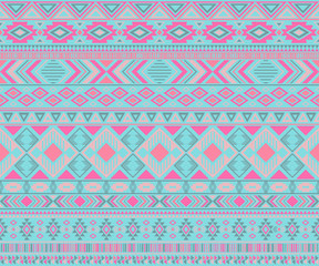 American indian pattern tribal ethnic motifs geometric vector background.