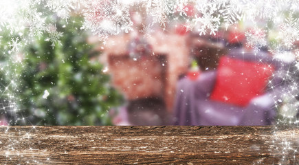 Christmas table background