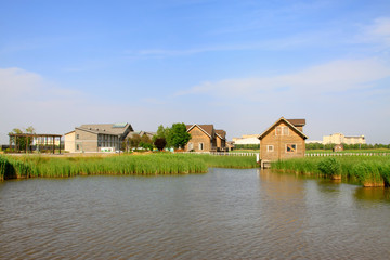 Hebei caofeidian golf course landscape