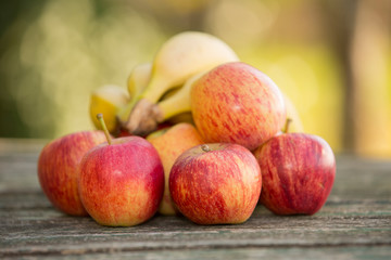 apples and bananas