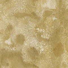 * Yellow watercolor and ink paper textures on white background. Chaotic stylish abstract organic design.
