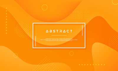 Vector background of Orange Yellow Circle. Abstract vector background with 3d style.Dynamic background with the concept of contours.